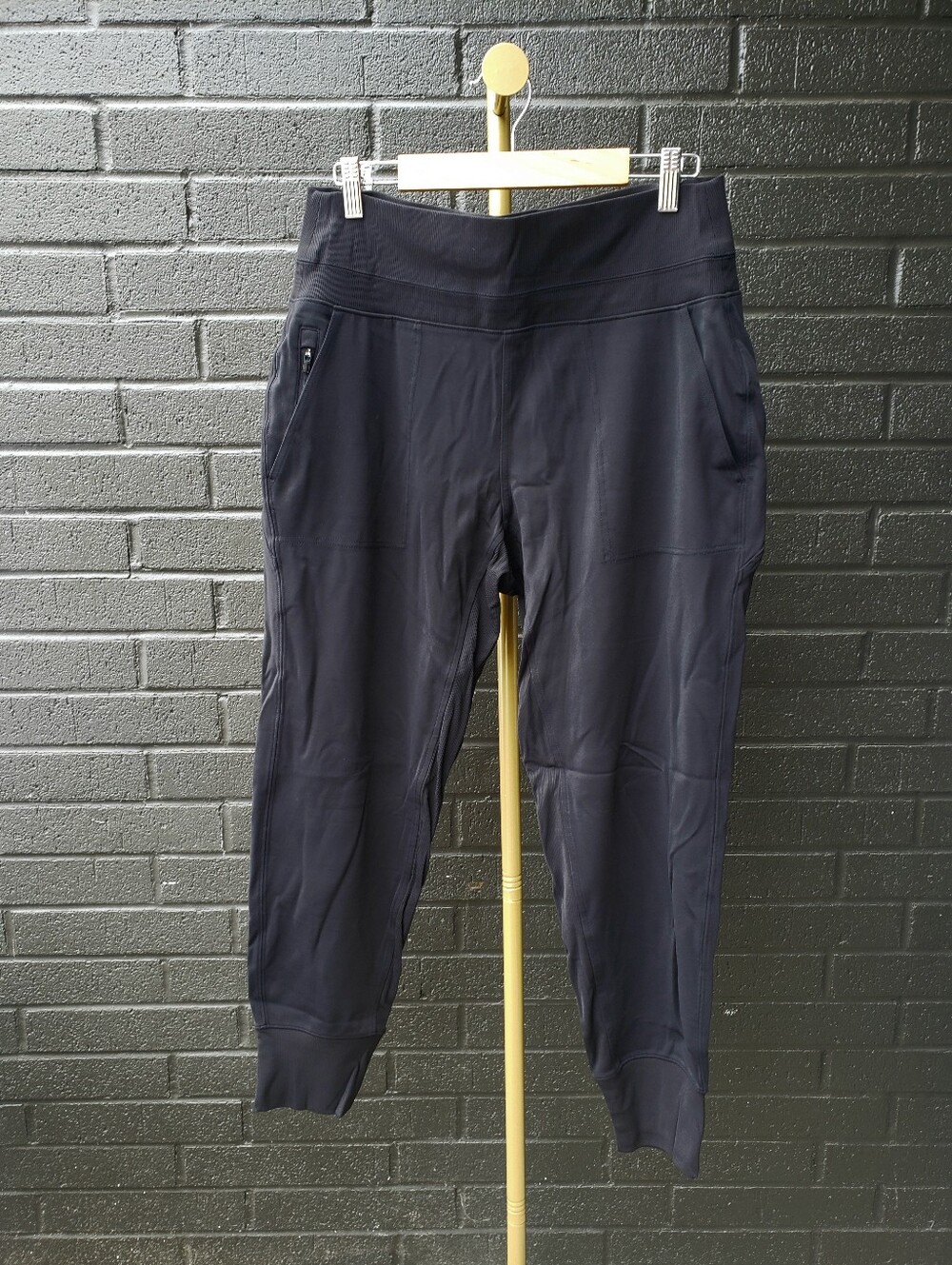 Athleta Venice High Rise Jogger Black Sculptek Pants 597888 Size L